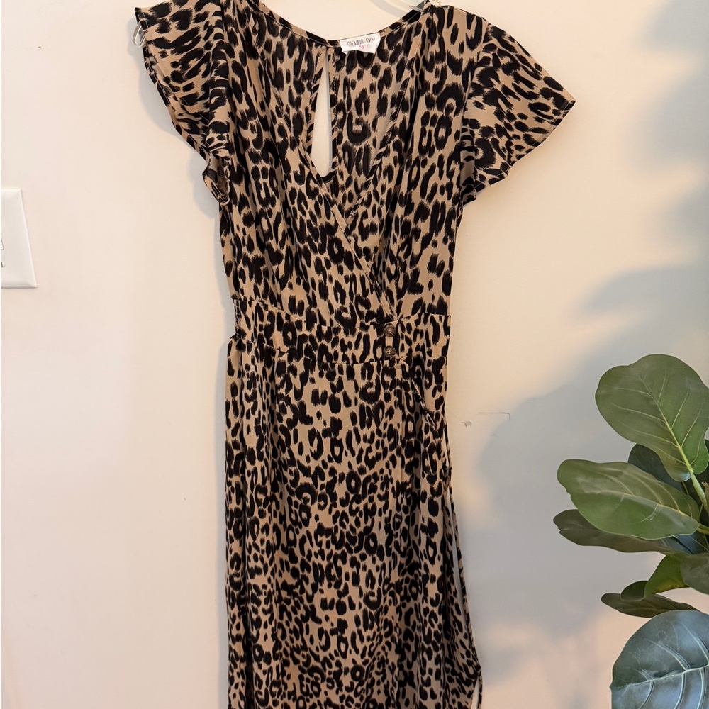Sienna Sky Animal Print Wrap Dress